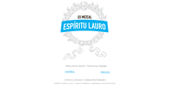 Desktop Screenshot of espiritulauro.com
